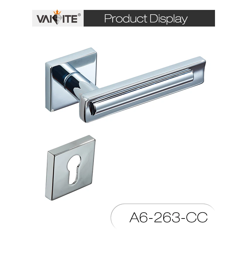 Manijas de puerta interiores redondas de aleación de zinc en oro rosa